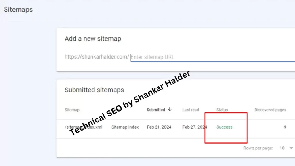 sitemap submitting